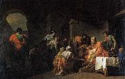 unknow artist Belisarius Receiving Hospitality from a Peasant Who Had Served under Him oil painting picture wholesale